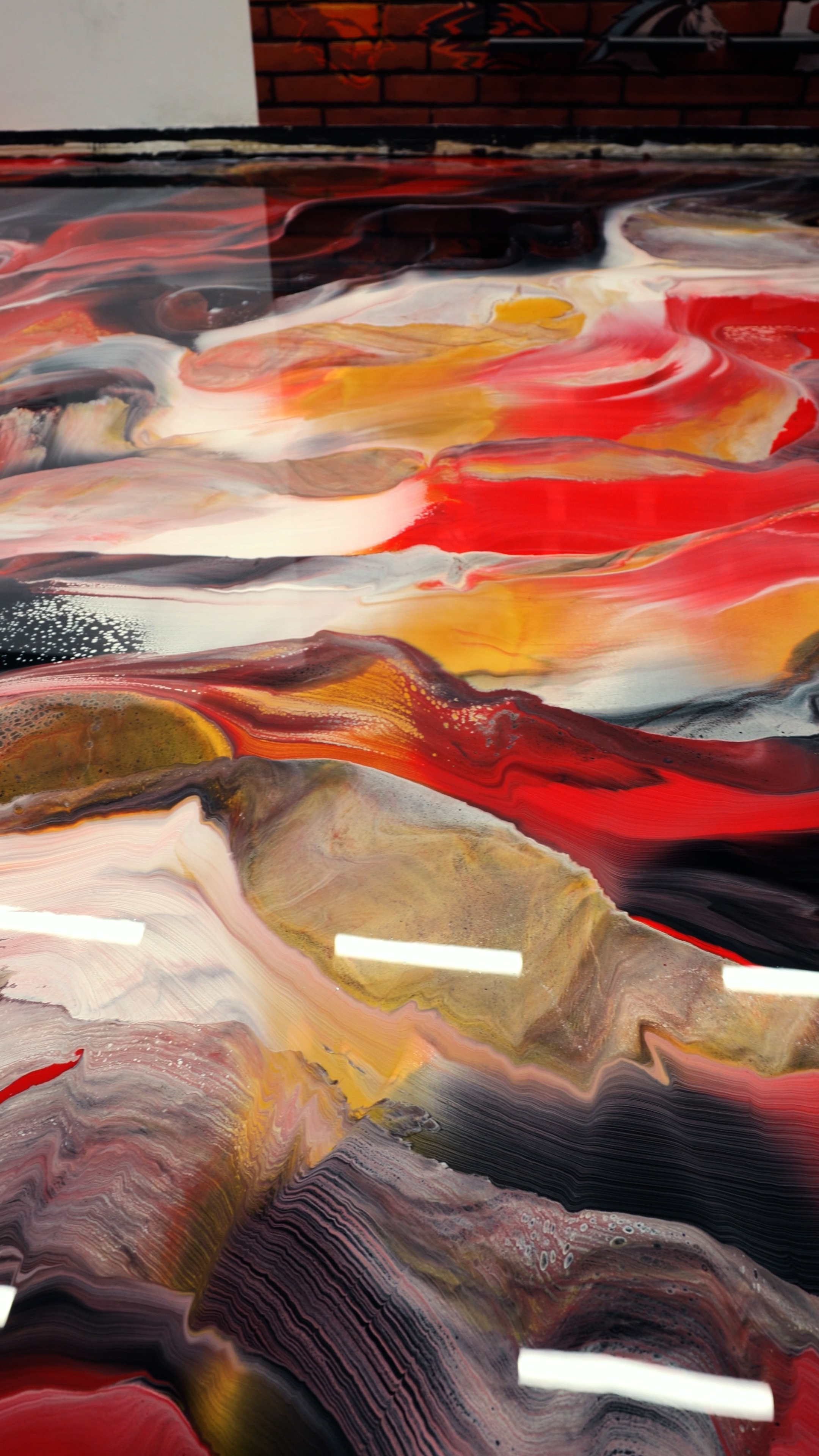 Metallic epoxy floor finished project