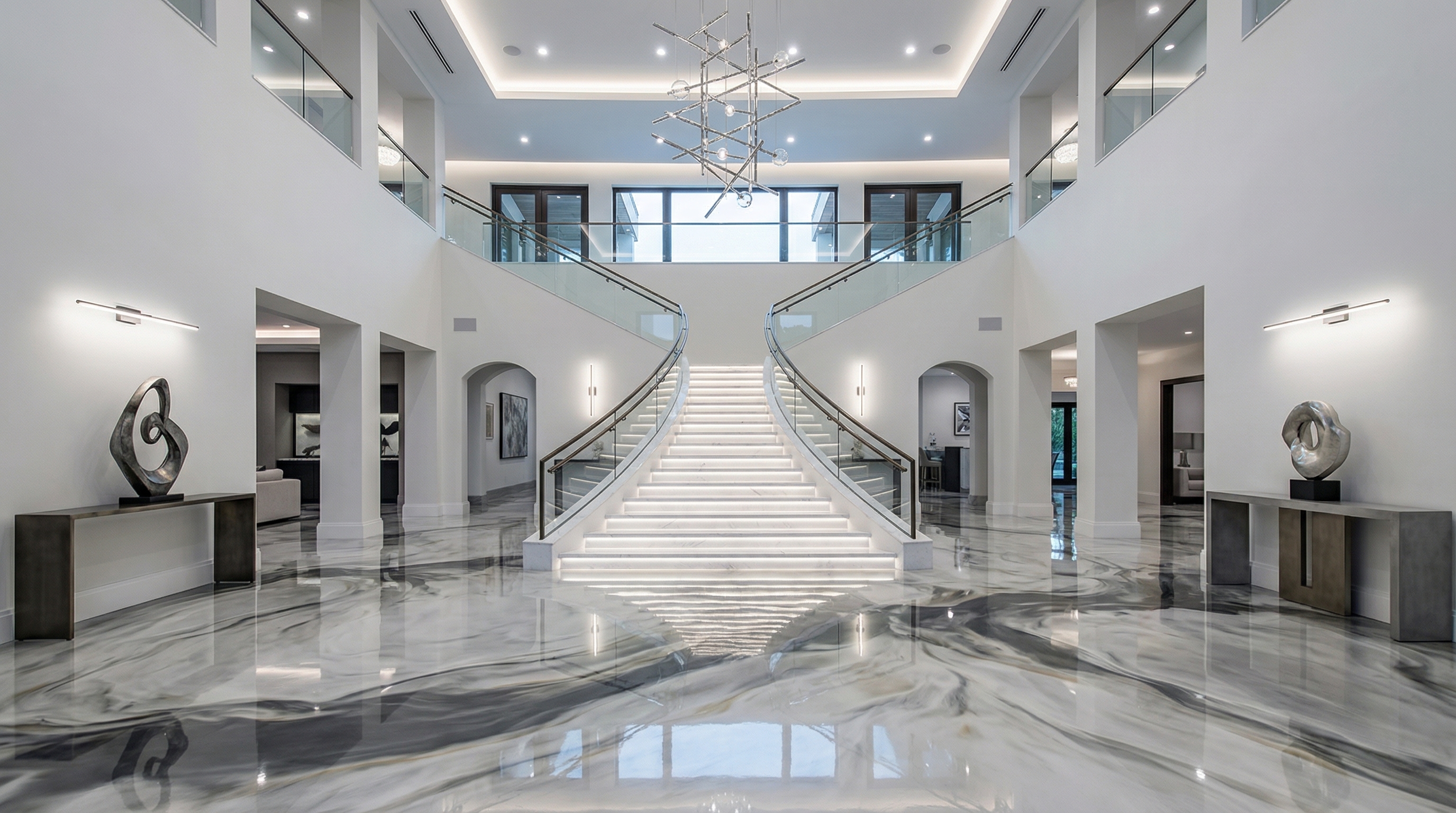 Metallic epoxy floor